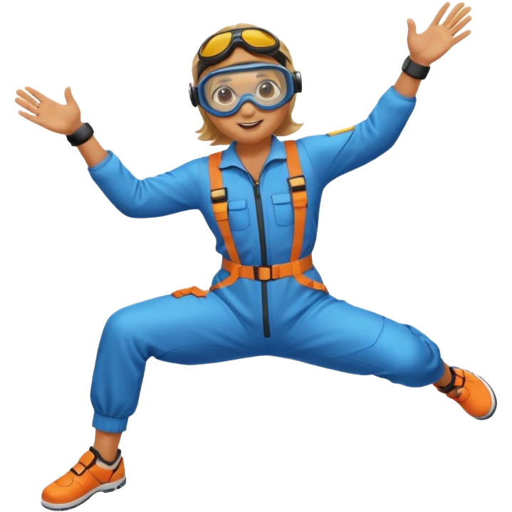 parachute diver emoji