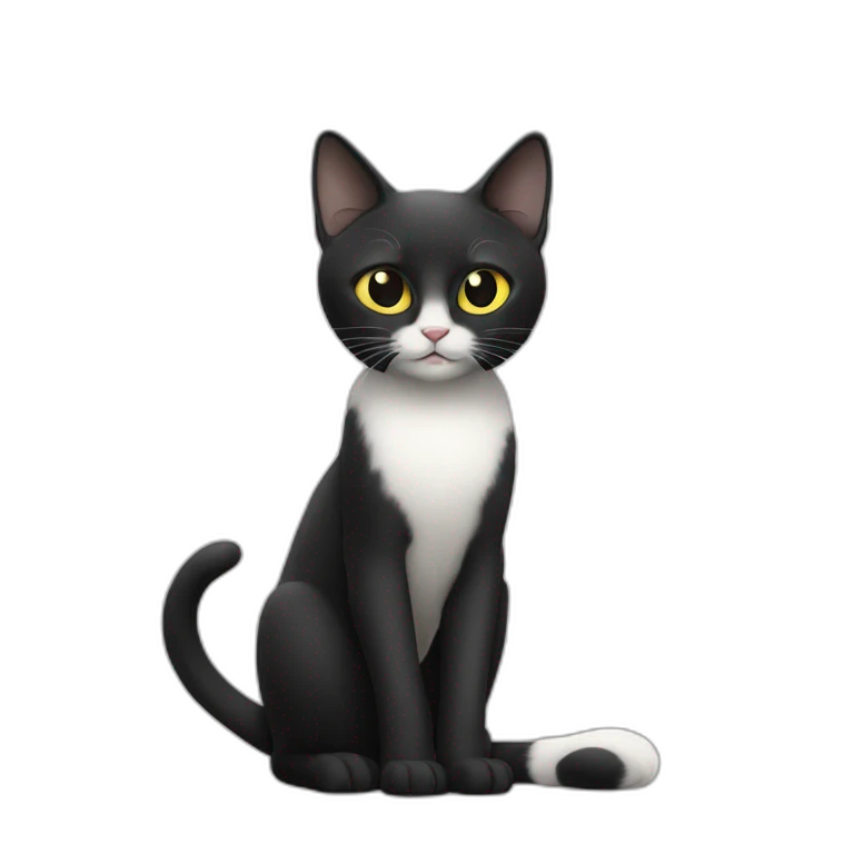 Chat siamois chat noir et chat blanc emoji