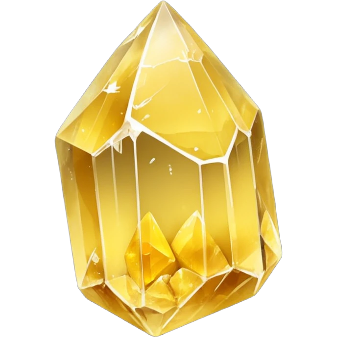 raw quartz crystal yellow emoji
