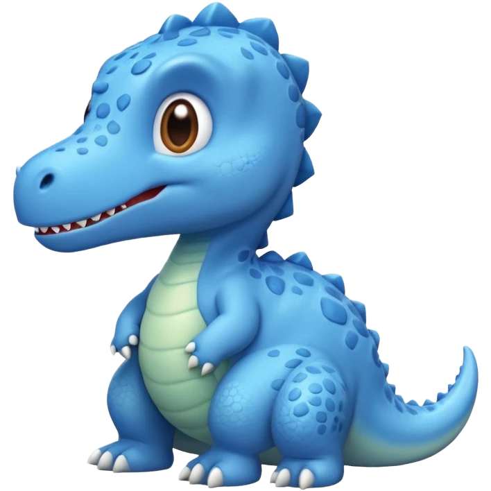 baby blue dinosaur emoji