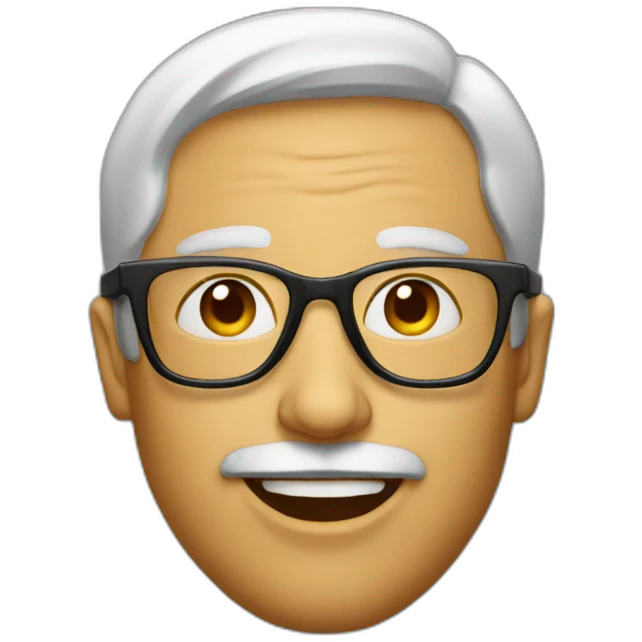 guy with big lips and glasees emoji