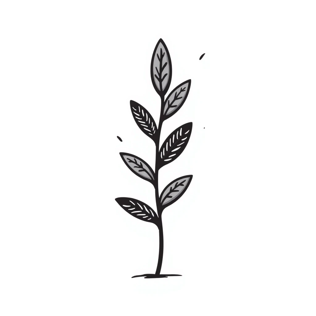 sesame plant with seed pods emoji
