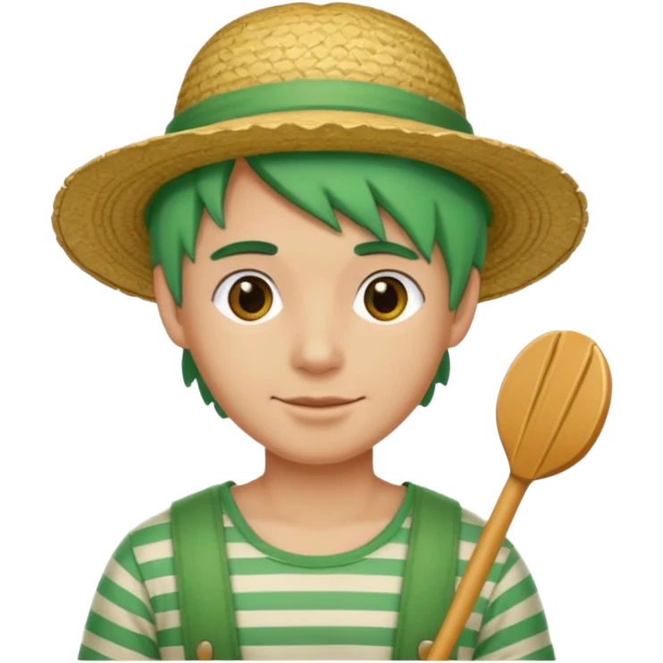 venice gondolier with green hair emoji
