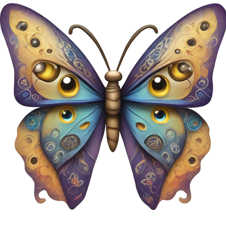 Butterfly face emoji