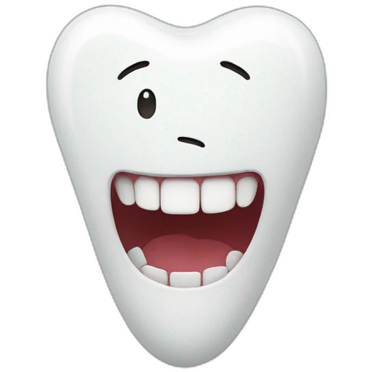 happy tooth emoji