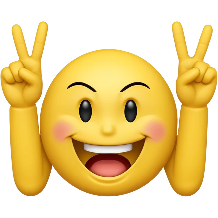 Smiley face with a attitude face and flipping his middle fingers of both hands and both feets emoji