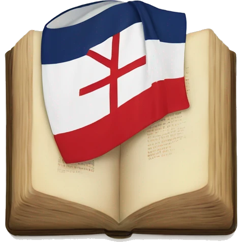 Bible with English flag cover emoji