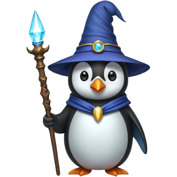 Penguin Wizard emoji