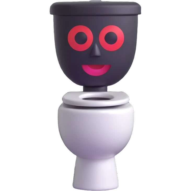 Skibidi Toilet with a face emoji