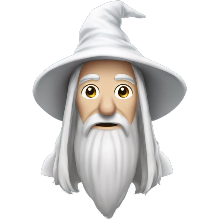 Gandalf the white saying merry Christmas emoji
