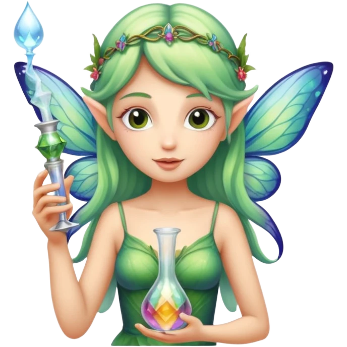Pretty fairy bong emoji