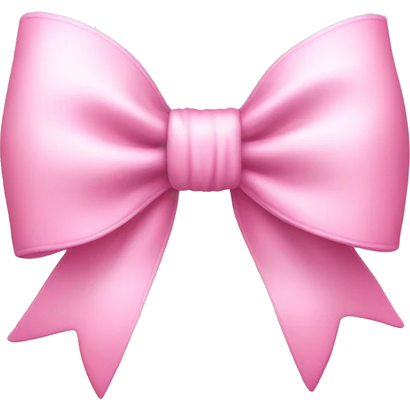 pink pastel bow small  emoji