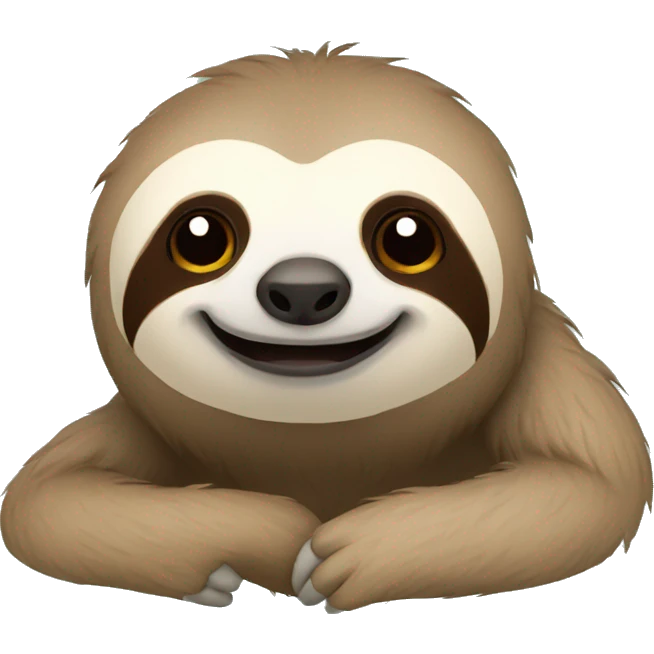 sloth nodding emoji