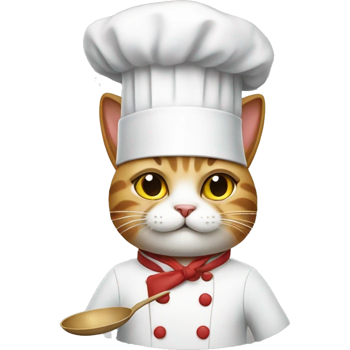 cat as a chef emoji