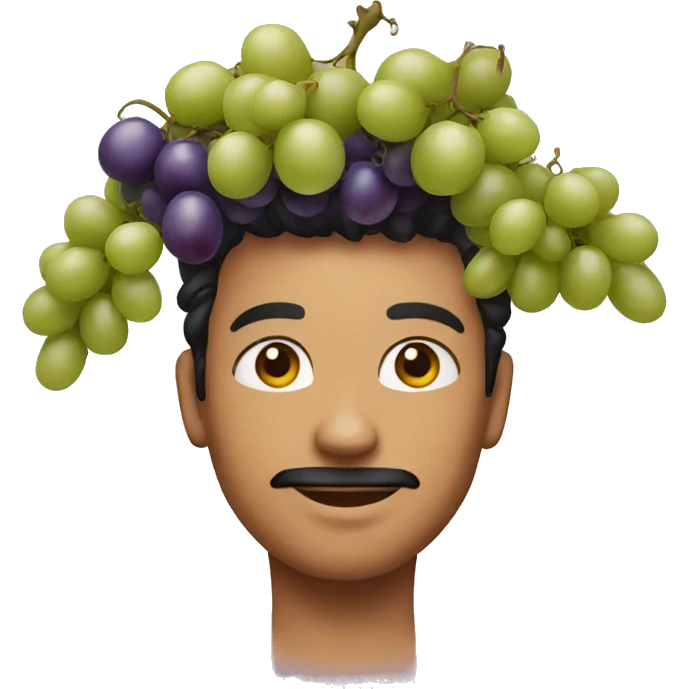 a person with a tatoo of grapes on them emoji
