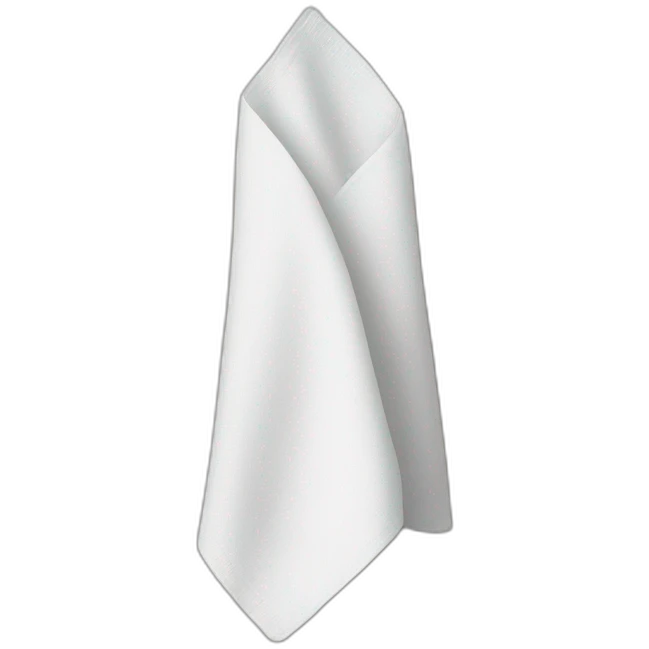 hand holding a napkin emoji