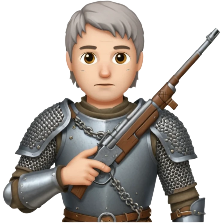 medieval man holding gun emoji