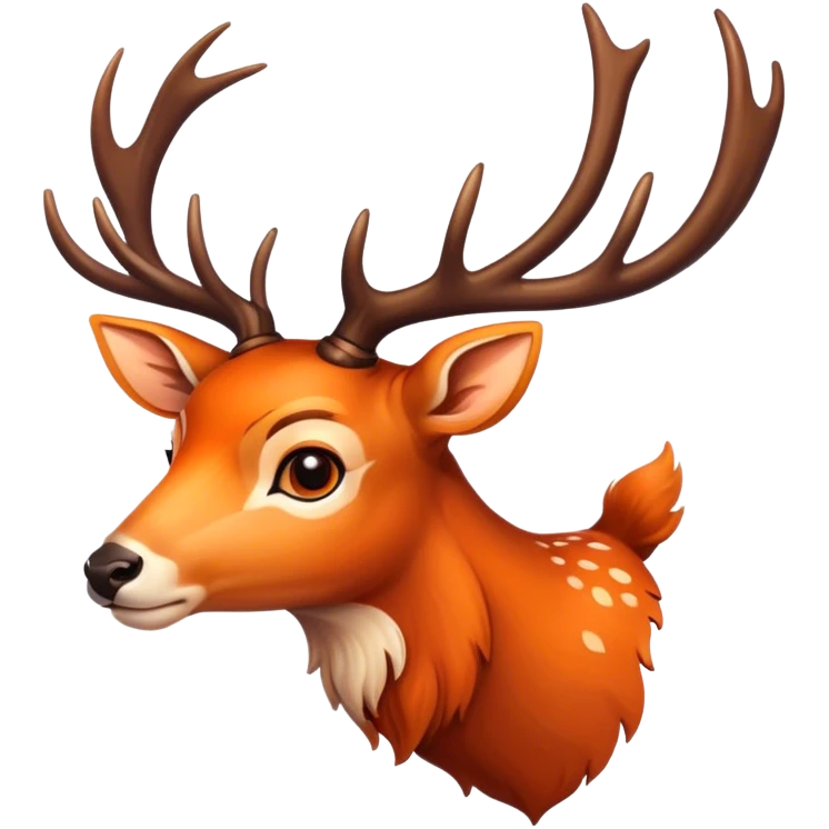orange deer emoji