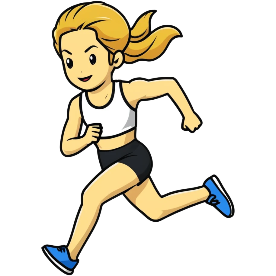 Michelle Monaghan running, athletic woman with honey blonde hair emoji