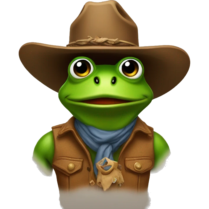 Cowboyfrog emoji