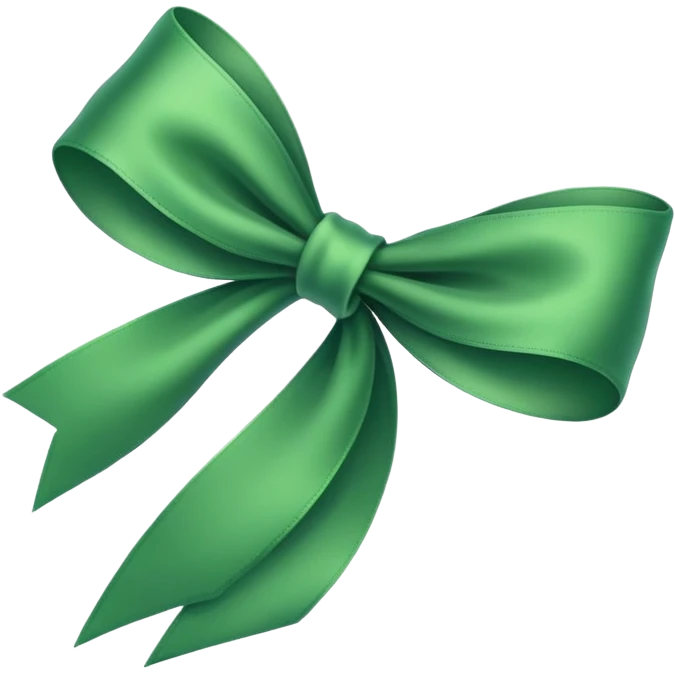 Green ribbon emoji