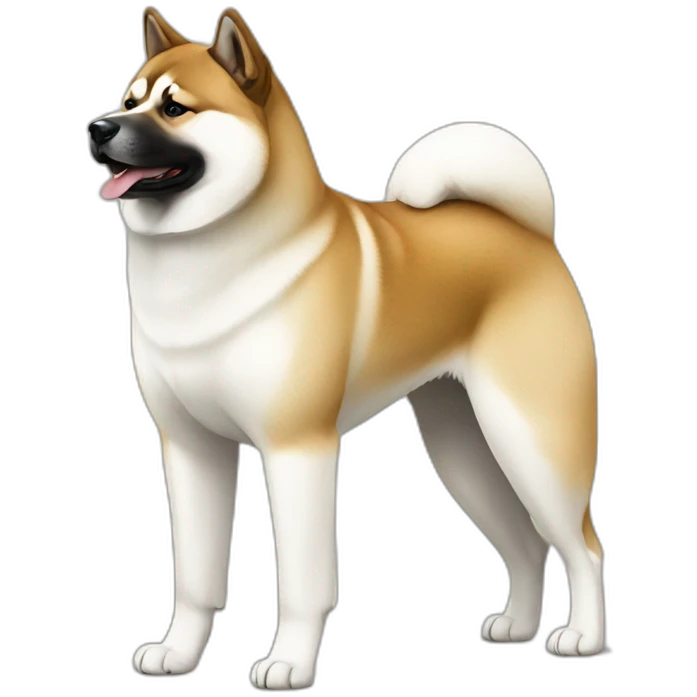 american akita ful height emoji