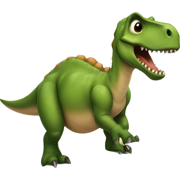 Dinosaur taking notes emoji