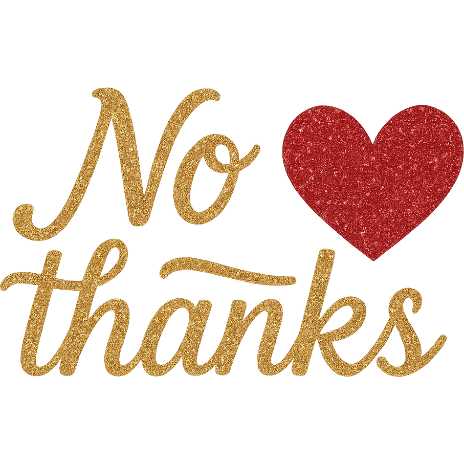 thanks glitter No thanks heart, remove background emoji