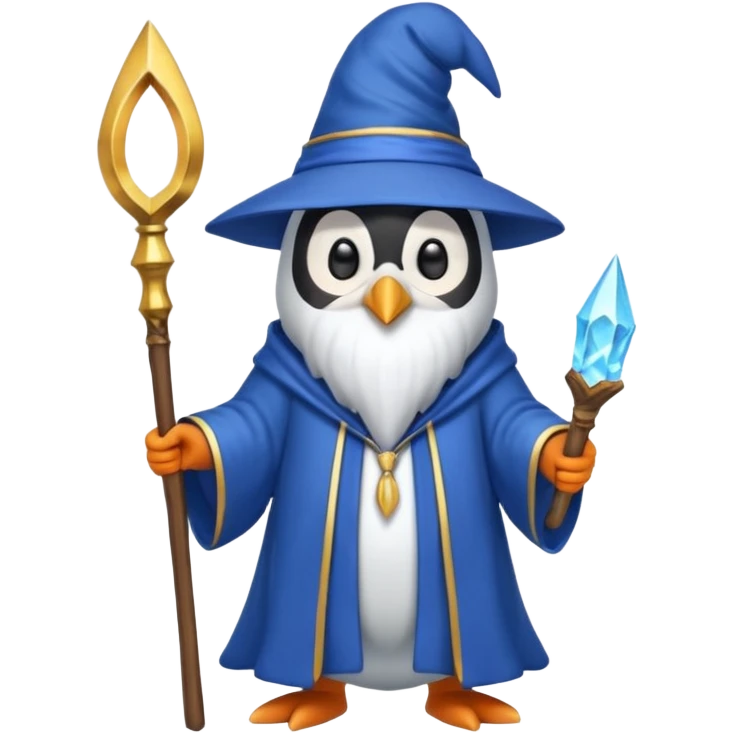Penguin Wizard emoji