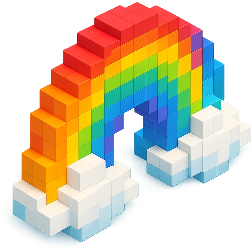 Water in rainbow  emoji