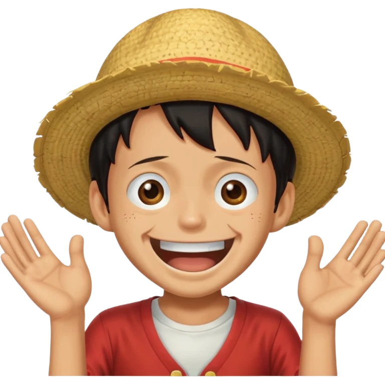 Lufy louthing and saying LOL emoji