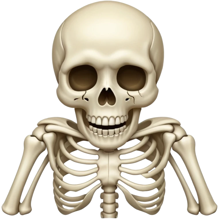 skeleton crying laughing emoji