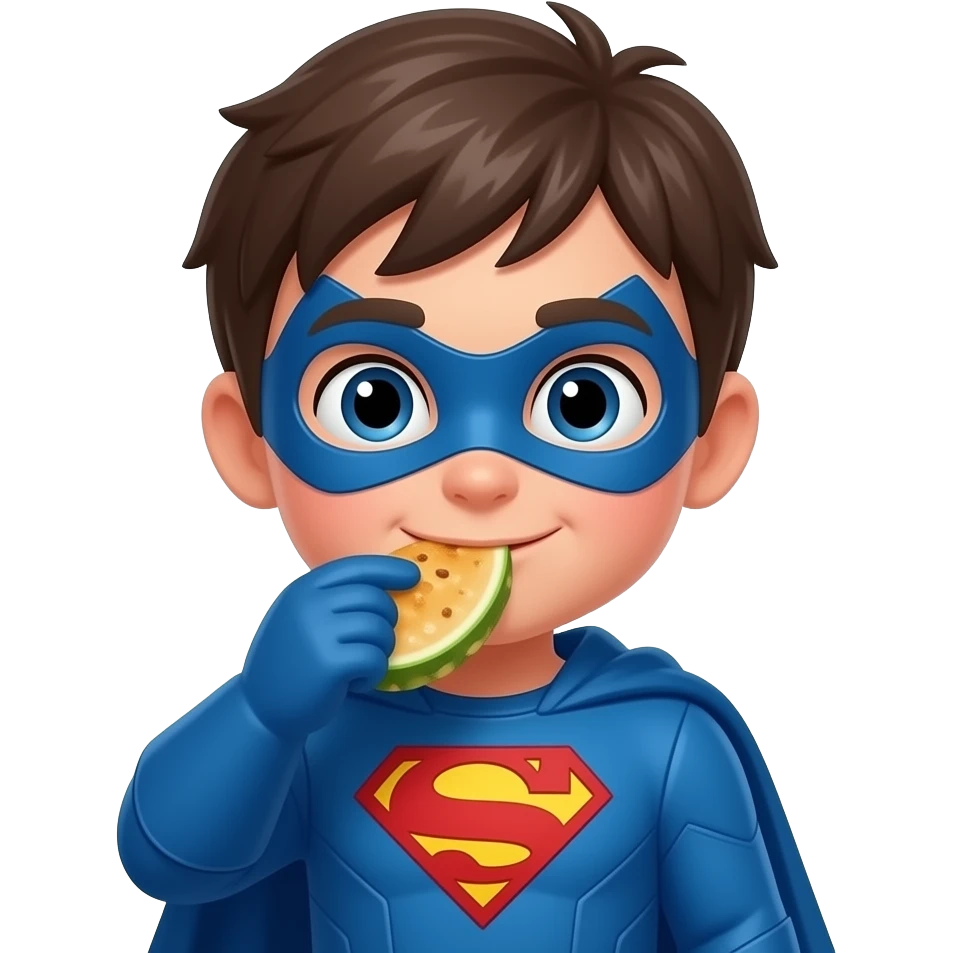spuerhero kid xmen eating emoji