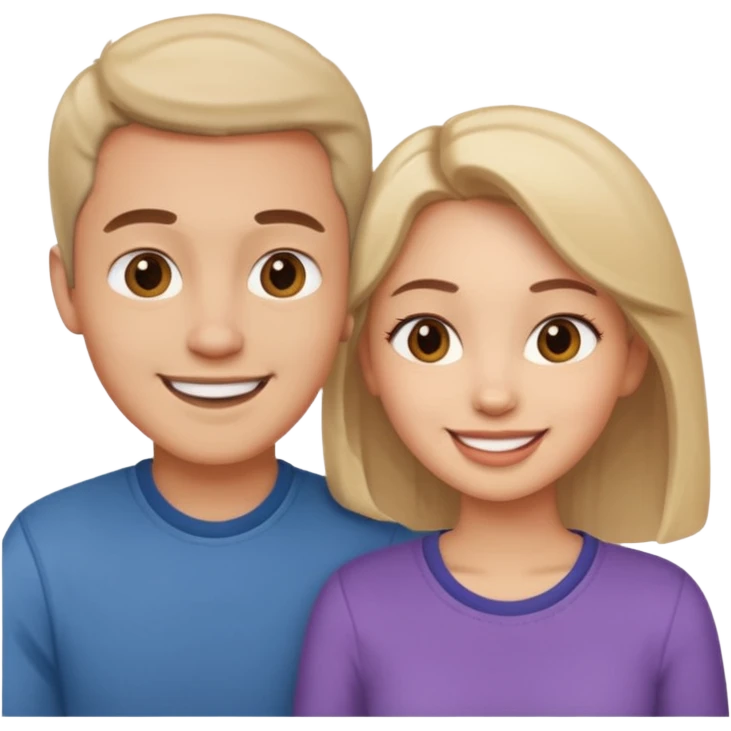 couple in love talking emoji