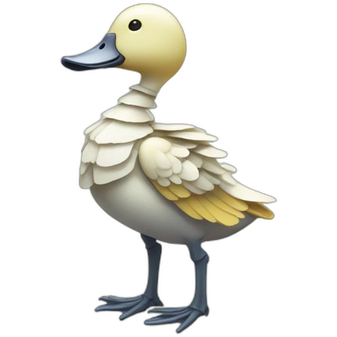 cute duck skeleton emoji