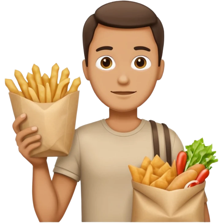 Street Food Shopper man  emoji