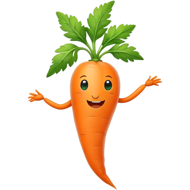 Dancing carrot emoji