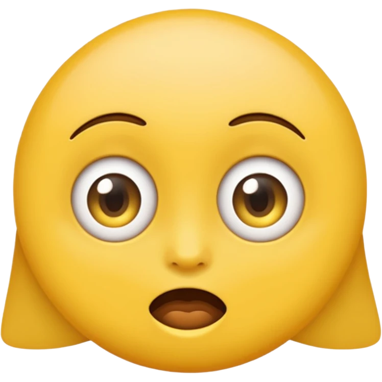 Sassy emoji with big eyes emoji