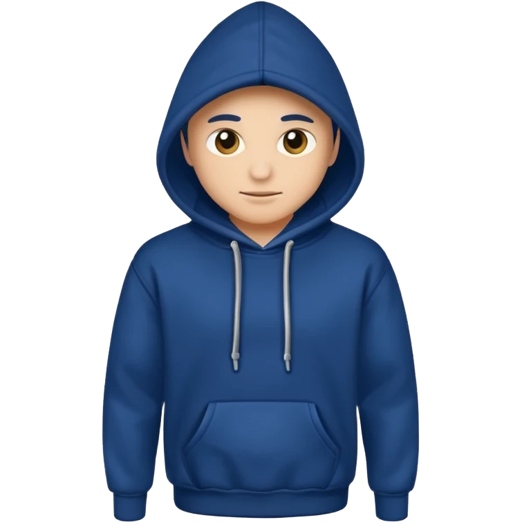 hoddie darkblue without smiley emoji