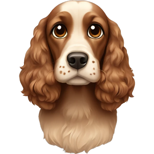 brown cocker spaniel emoji