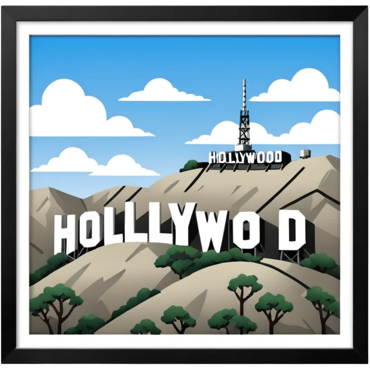 Hollywood sign  emoji