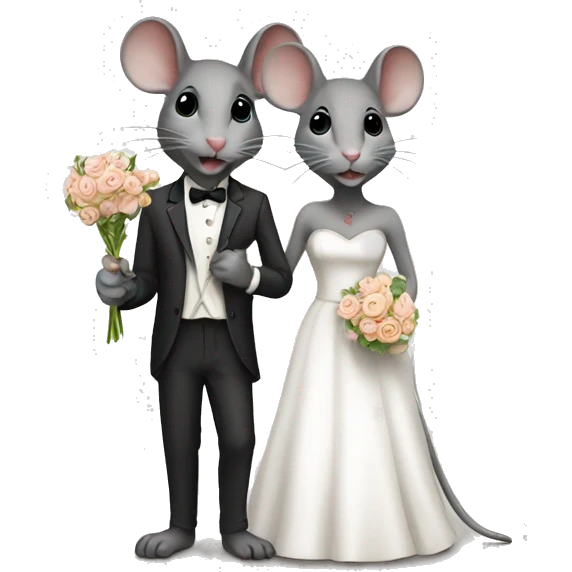 mice wedding emoji