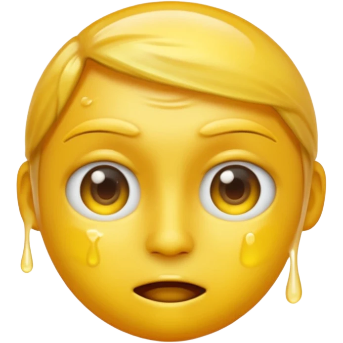 I want the emoji to be dizzy and sweaty and sweaty and transparent with yellow skin color emoji