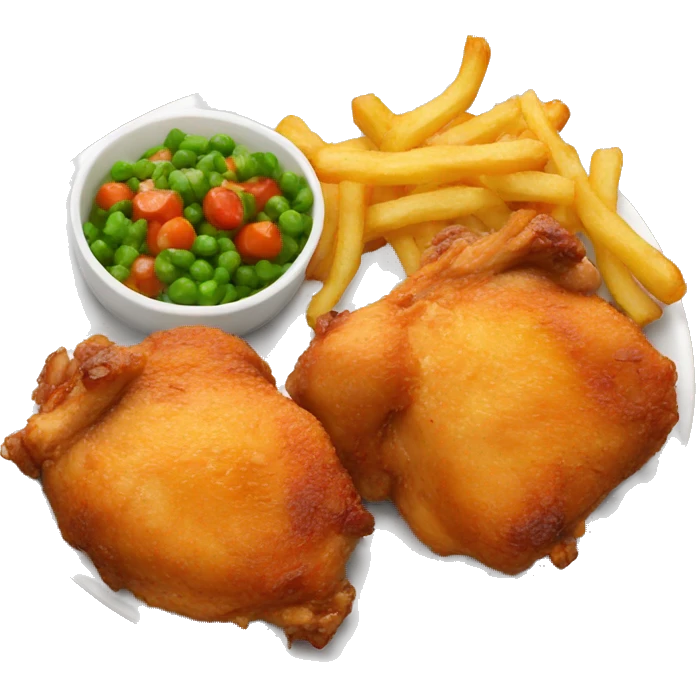 chicken thighs fried emoji