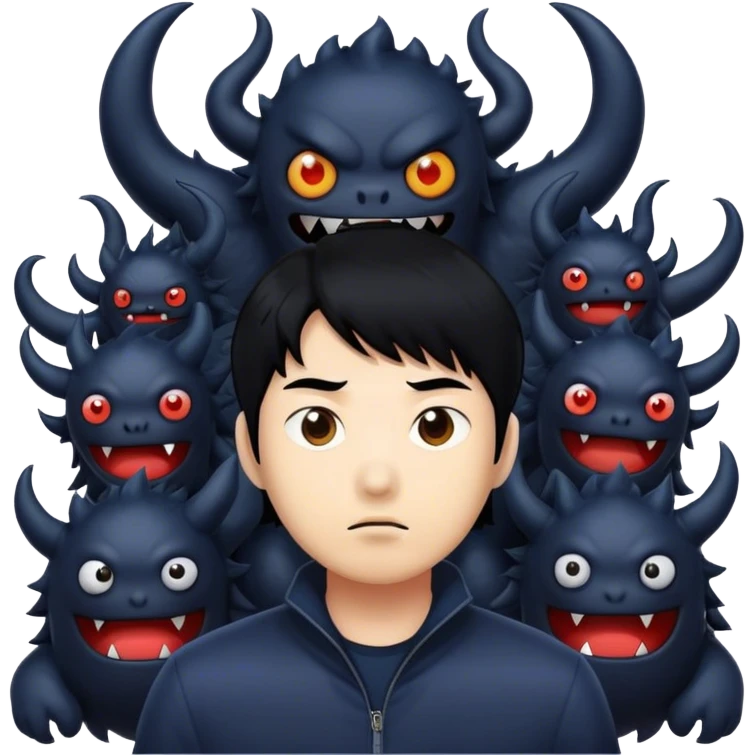 solo levelling with all his shadow monsters emoji
