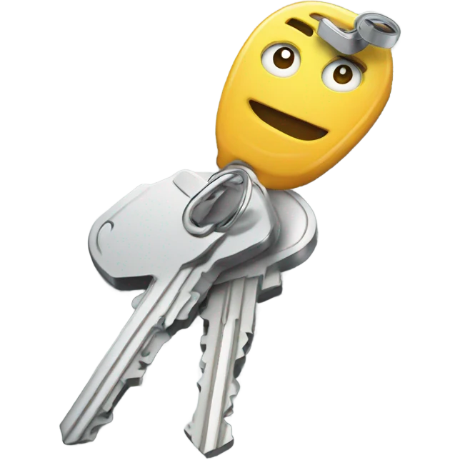Broken car keys emoji