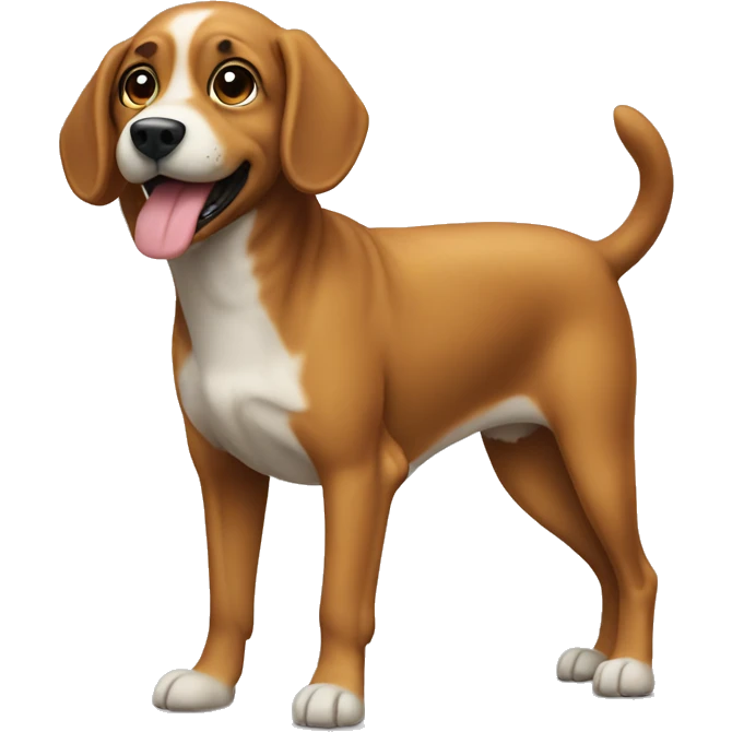 Dog with big butt emoji