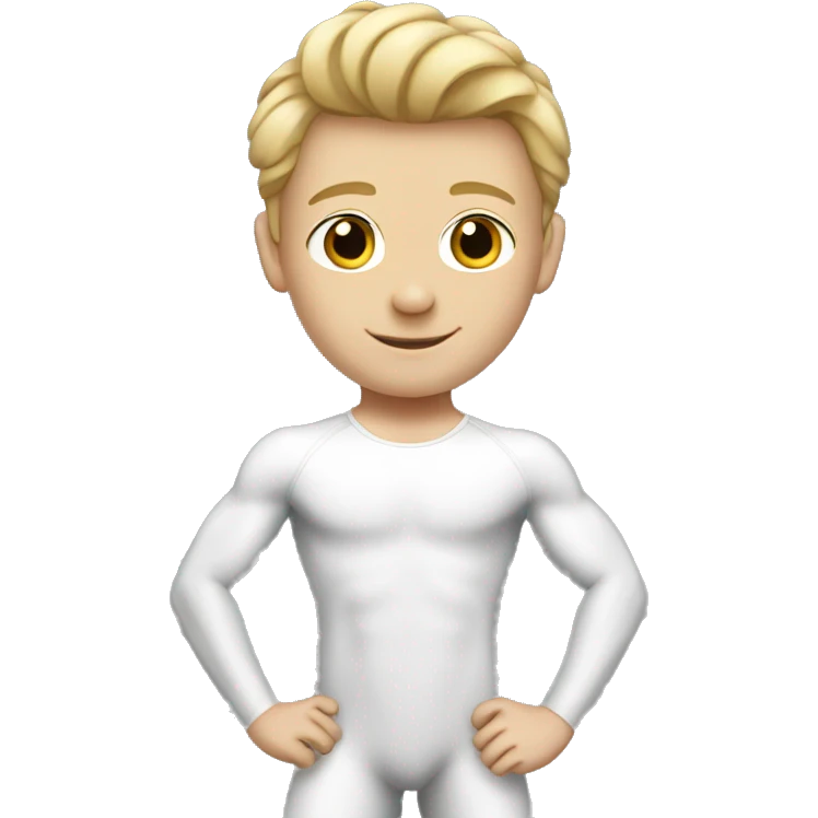 Gymnast white boy emoji