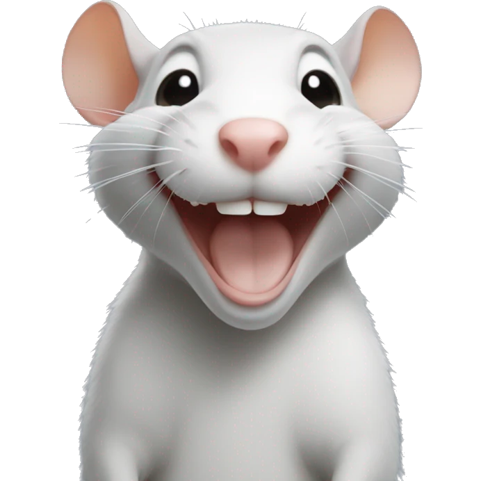 Laughing rat emoji