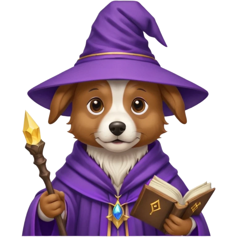 Dog wizard emoji